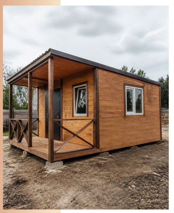 Изготовление и аренда бытовок с верандой под ключ в Наро-Фоминске